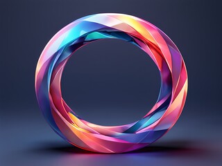 Abstract 3D Colorful Torus