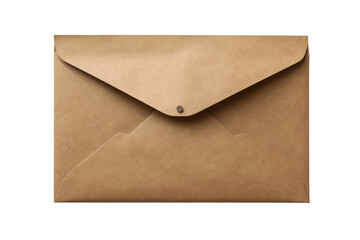 old envelope isolated on white background