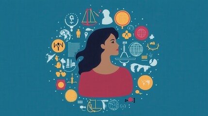 Woman with Symbols of Knowledge and Justice