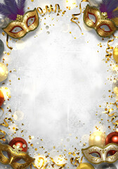 Carnival Mardi Gras Background Wallpaper Creative v3