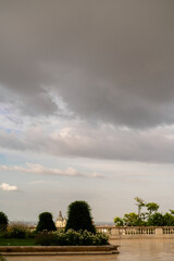 sunset over the river