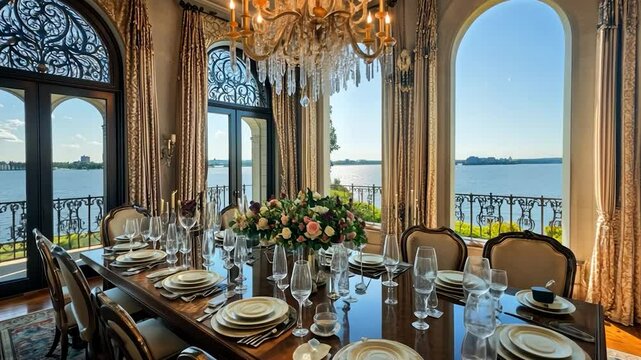 Grand Dining Room overlooking water