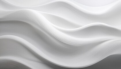 Fototapeta premium a soft abstract background featuring flowing waves in shades of white and light gray