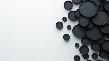Dark circles abstract background design