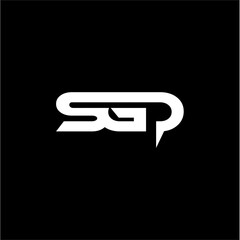 SGP Letter Initial Logo Design Template Vector Illustration