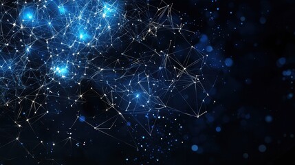 Sleek Professional Blue Dots Backdrop with Subtle Highlights for Modern Designs and Technology Themes