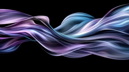 Obraz premium Surreal Digital Wave with Flowing Colors and Glitch Effects in Abstract Design