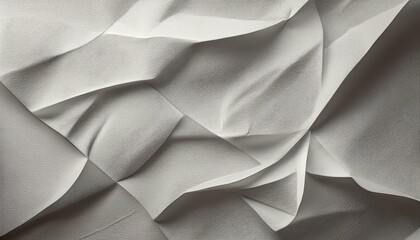 Obraz premium Abstract White Fabric Texture: A minimalist composition of stark white fabric folds and creases, forming captivating abstract patterns. Light plays on the soft, textured surface.