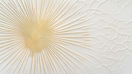 Golden burst of light against a textured off-white surface with a unique design