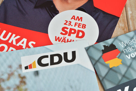 German federal election 2025 Campaign flyers