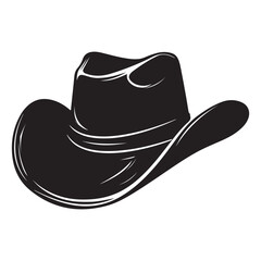 Western Cowboy Hat Illustration – Perfect for Logos & Designs