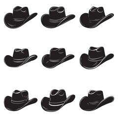 Cowboy Hat Vector Silhouette &ndash; Western Style Icon