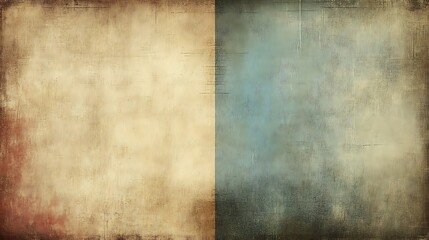 Naklejka premium Abstract Beige And Blue Textured Canvas Background
