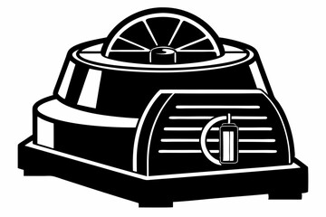 centrifuge line art silhouette vector illustration