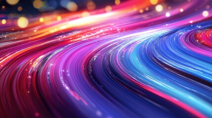 A close-up view of a high-speed digital printing machine in operation.