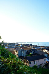 Obraz premium 出雲崎 妻入りの街並み（新潟県）