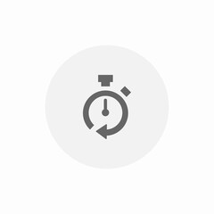 stopwatch timer icon sign vector