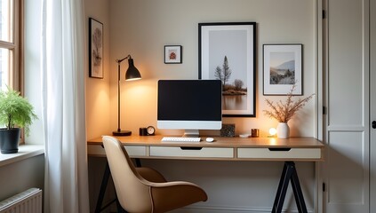 Erogonomic Home office for small spaces