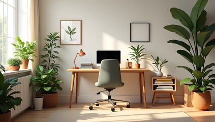 Erogonomic Home office for small spaces