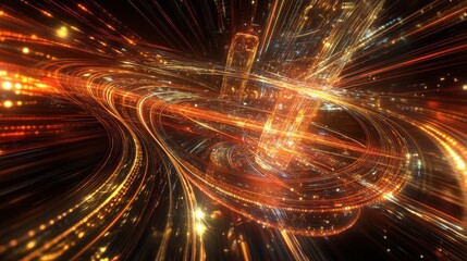 Quantum System Glowing with Intricate Binary Qubit