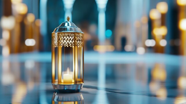 Arabic lantern representing the Ramadan Mubarak holiday celebration