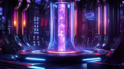 Quantum Core Glowing under Intricate Holographic Data