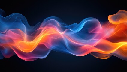 Obraz premium Abstract background with smoke, fire, and fog