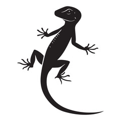 Realistic Lizard Outline – Wildlife & Nature Concept