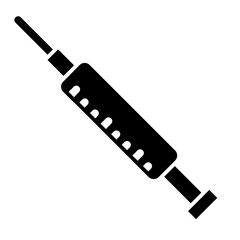 medicine injection glyph icon