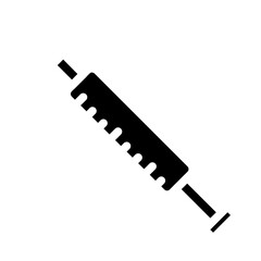 medicine injection solid icon