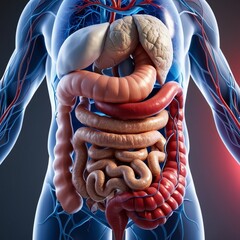 3D model of human gut