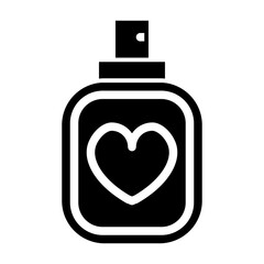 women perfume glyph icon