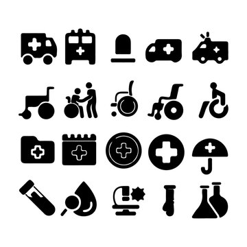 Healthcare Icons - Line Series-Medical Icon Set
Hospital outline icon set. Collection of vaccination, doctor, x-ray and more. Vector illustration. Editable
