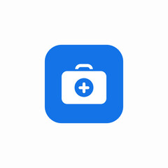 medical emergency kit icon sign vector