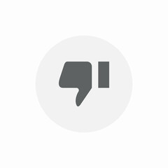 thumbs dislike icon sign vector