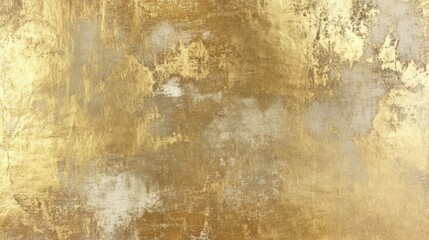 A distressed gold texture background with rough, weathered patches and soft faded areas, blending elegance with a vintage, antique feel