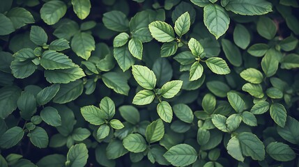 Lush Green Leaves Background Texture