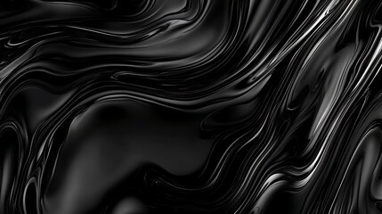 Abstract liquid black art background