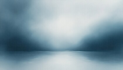 Minimalist Soft Abstract Landscape with Pale Blue White Gradient and Gentle Diffused Light