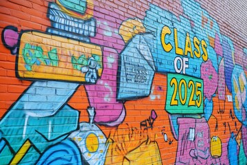 Vibrant Education Mural for Class of 2025