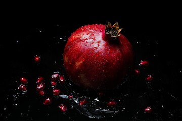 Vibrant Pomegranate with Fresh Seeds