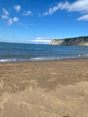 Beach Ereaga Hondartza in the Basque Country, Spain