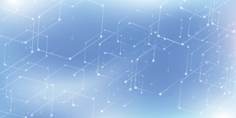 Global network connection banner design template. Header social network communication in the global business concept. Big data visualization. Internet