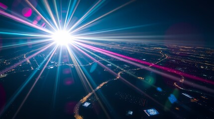 Fototapeta premium Abstract Dark Background With Flowing Blue Smoke-Like Wavy Lines