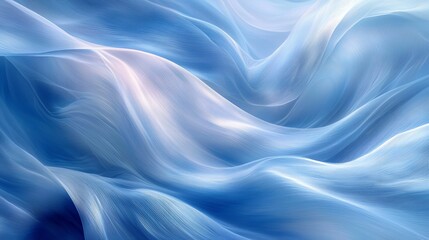 Abstract flowing blue fabric background