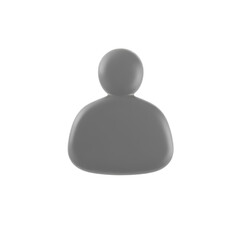 generic faceless avatar, anonymous user profile, minimalist human icon, high quality png isolated on transparent background