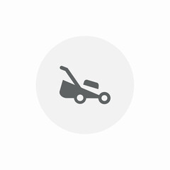 grass machine icon sign vector