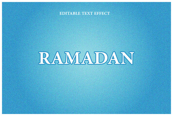 3D ramadan text effect template
