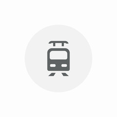 tram train icon sign vector