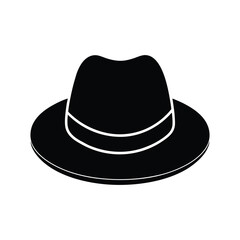  Hat Silhouette on a white background